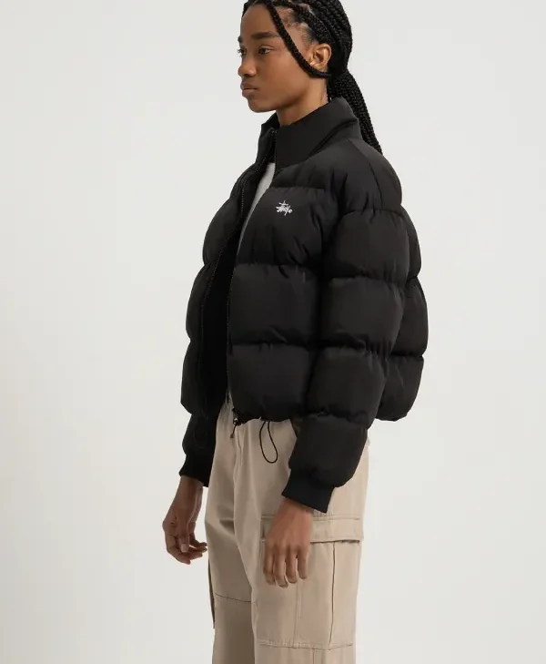 Stussy-Graffiti-Black-Puffer-Jacket