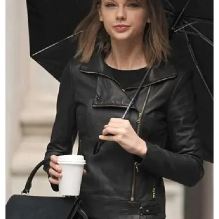 Stylish Taylor Swift Black Leather Jacket