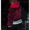 Taylor Swift Burgundy Hooded Jacket For Sale