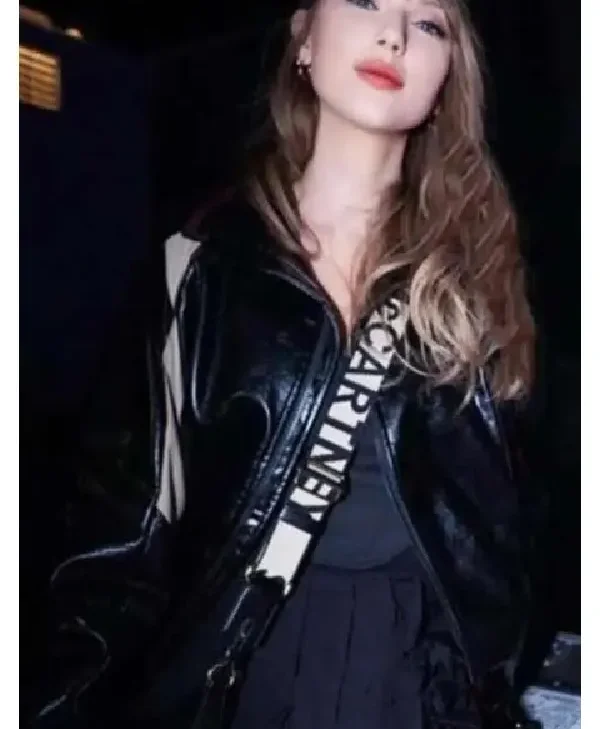 Taylor Swift Coachella Black Leather Jacket