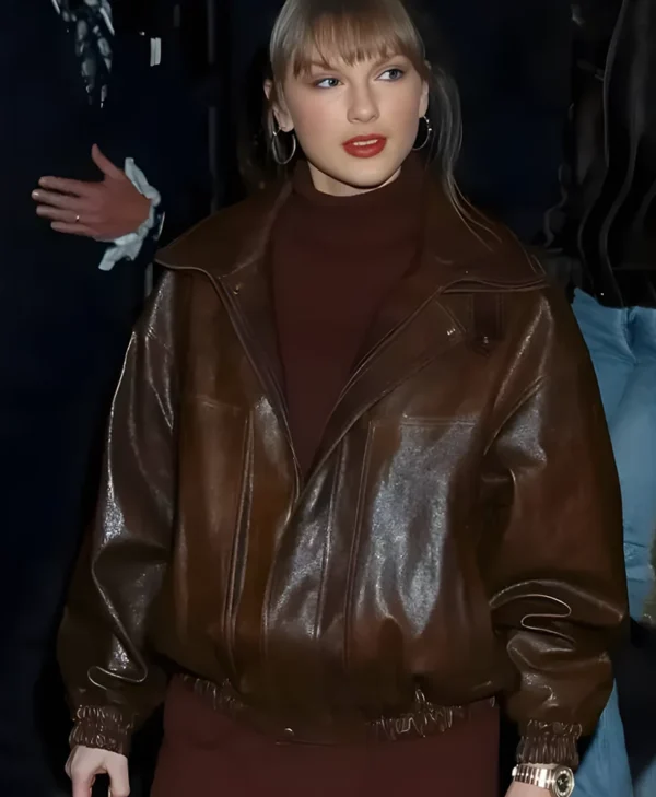 Taylor Swift New York Brown Jacket