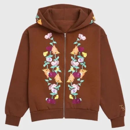 Taylor-Swift-The-Eras-Tour-Acoustic-Piano-Zip-Up-Hoodie-Brown
