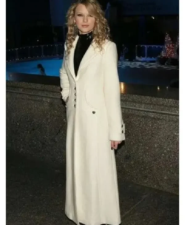 Taylor Swift White Trench Coat For Sale