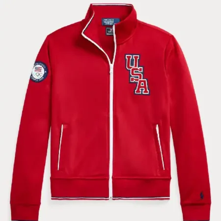 The Today Show Hoda Kotb Team USA Red Track Jacket