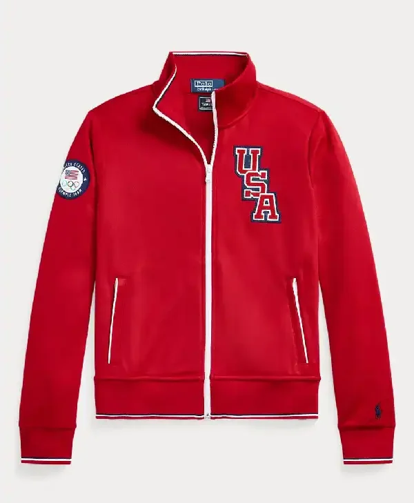 The Today Show Hoda Kotb Team USA Red Track Jacket