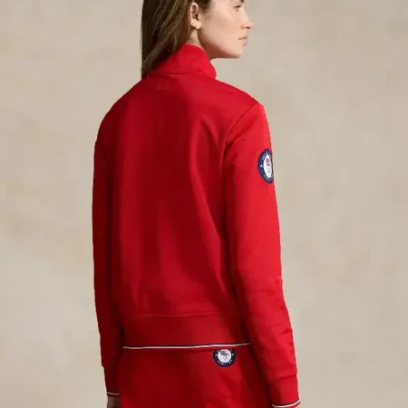 The Today Show Hoda Kotb Team USA Red Track Jacket Shop Now
