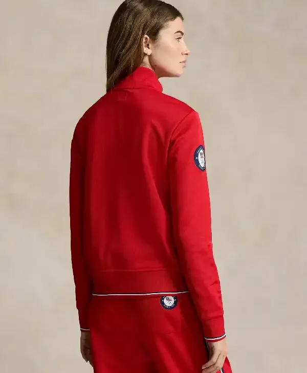 The Today Show Hoda Kotb Team USA Red Track Jacket Shop Now