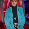 The-Voice-S28-Reba-McEntire-Blue-Fringe-Suede-Coat