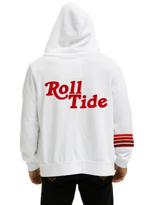 University-of-Alabama-Roll-Tide-White-Zip-Up-Hoodie University-of-Alabama-Roll-Tide-White-Zip-Up-Hoodie