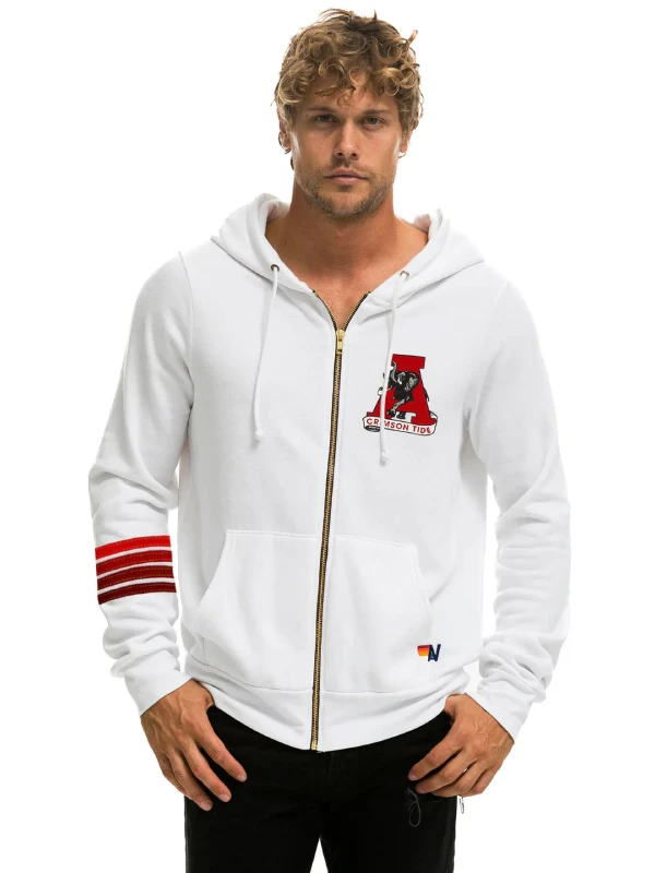 University-of-Alabama-Roll-Tide-Zip-Hoodie-White University-of-Alabama-Roll-Tide-Zip-Hoodie-White