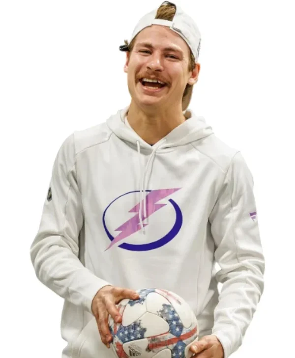 Yanni-Gourde-Tampa-Bay-Lightning-Hoodie-White