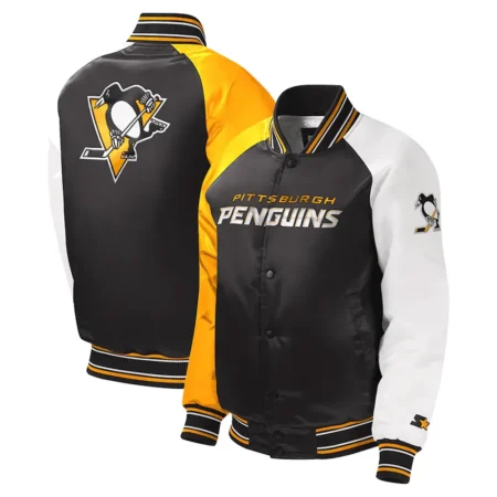 Youth Pittsburgh Penguins Varsity Satin Jacket