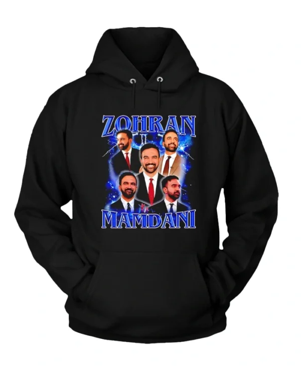 Zohran Mamdani NYC Mayor Black Hoodie