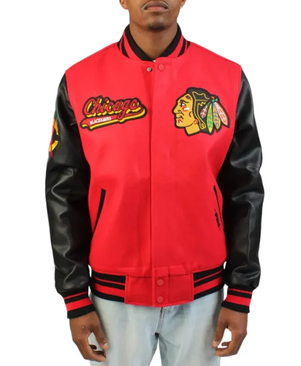 chicago-blackhawks-red-and-black-varsity-jacket