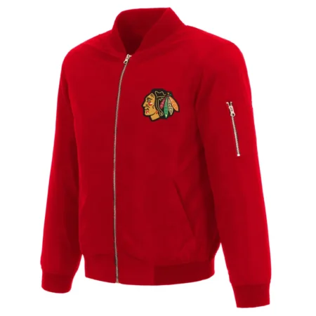 chicago-blackhawks-red-lightweight-nylon-jacket