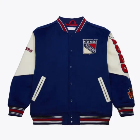 new-york-rangers-team-history-vintage-logo-varsity-jacket