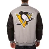 pittsburgh-penguins-two-hit-gray-and-black-jacket