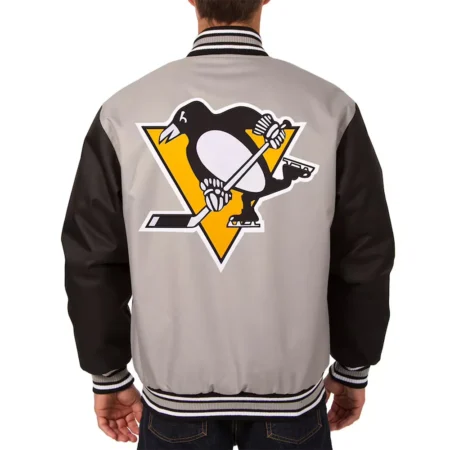 pittsburgh-penguins-two-hit-gray-and-black-jacket