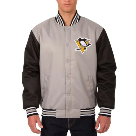 two-hit-pittsburgh-penguins-poly-twill-gray-and-black-jacket