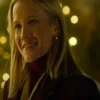 A-Suite-Holiday-Romance-Jessy-Schram-Maroon-Trench-Coat
