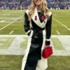 AFC-Championship-Brittany-Mahomes-Chiefs-Leather-Coat
