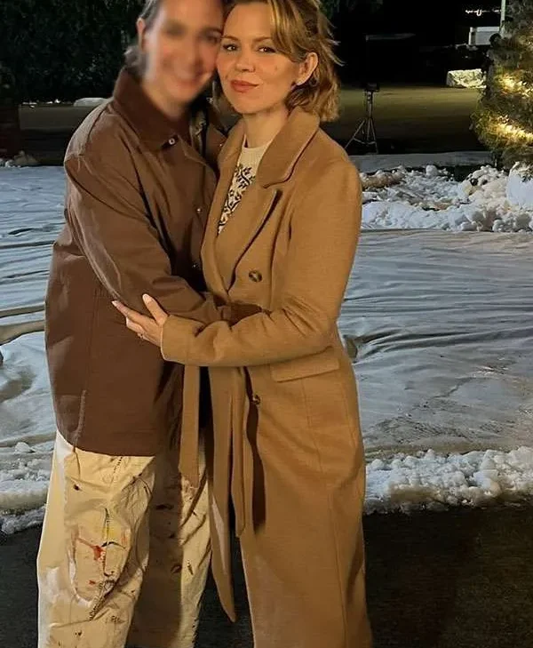 Ali Liebert The Christmas Baby Brown Wool Coat