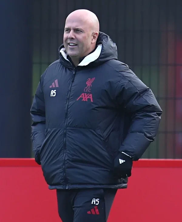Arne-Slot-LFC-Black-Puffer-Jacket