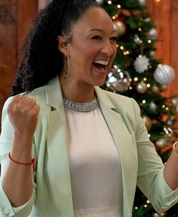 Baked with Love Holiday Tamera Mowry Mint Green Blazer