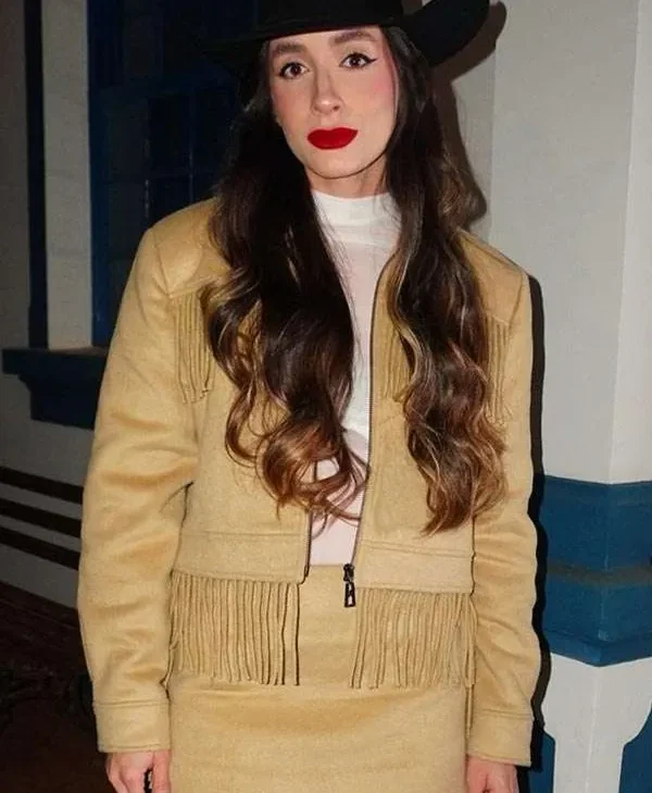 Bárbara Fortunato Guedes Captiva Farm Olímpia Fringe Jacket