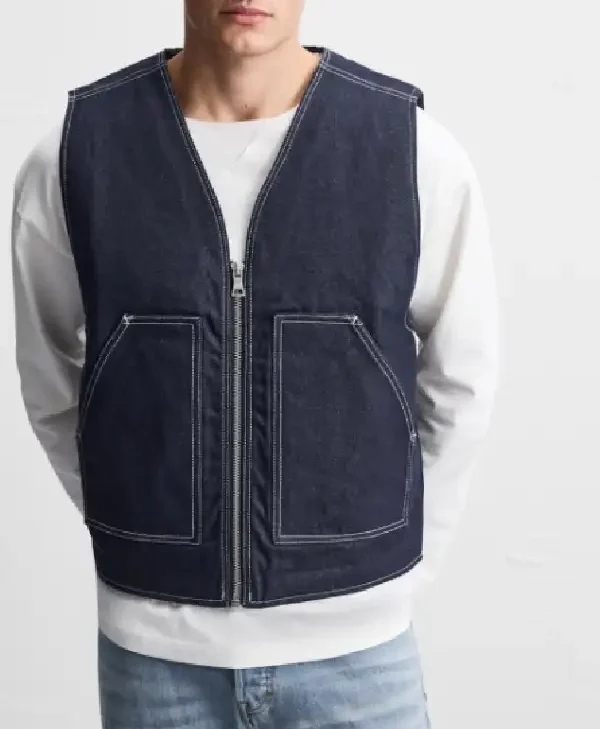 Buy Access Daily 2025 Scott Evans Denim Zip Vest