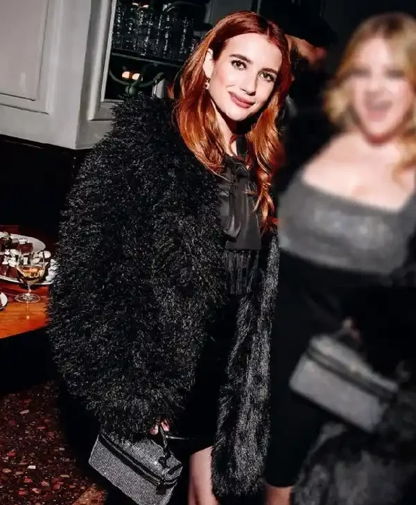 Buy-Emma-Roberts-Extremely-Black-Fluffy-Fur