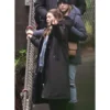 Buy Eternity Elizabeth Olsen Black Hooded Coat