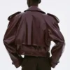 Buy-Source-Unknown-Leather-Jacket-Burgundy-For-Men-And-Women-Sale-Style-1-Back