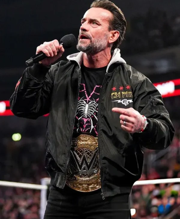 CM-Punk-Hooded-Bomber-Jacket-Black