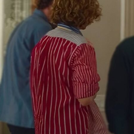 Chloë Grace Moretz “Oh What Fun” Multicolor Striped Shirt