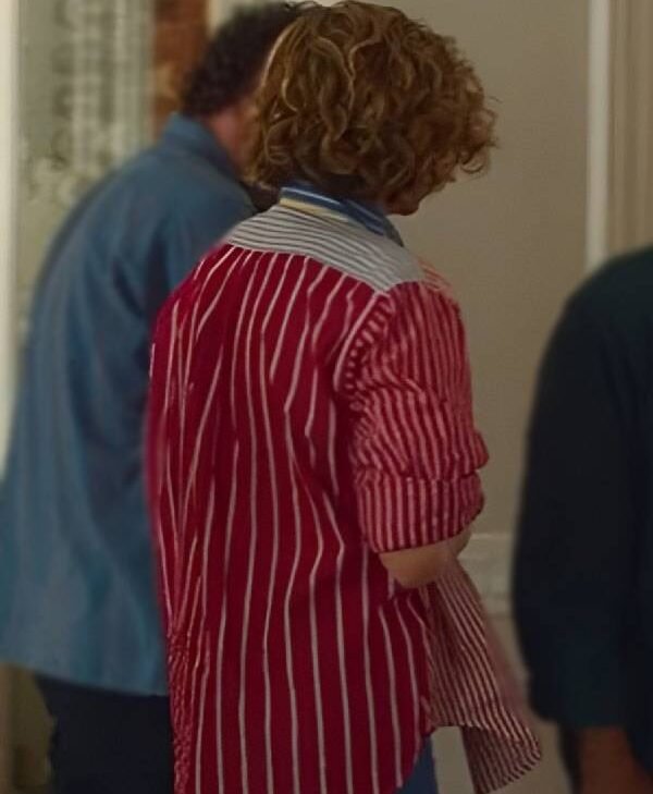 Chloë Grace Moretz “Oh What Fun” Multicolor Striped Shirt