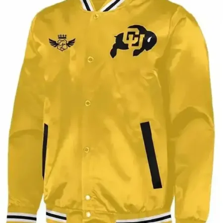 Colorado Buffaloes Gold Letterman Jacket