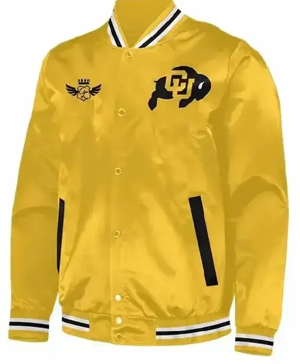 Colorado Buffaloes Gold Letterman Jacket