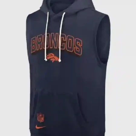 Denver Broncos Sleeveless Pullover Hoodie