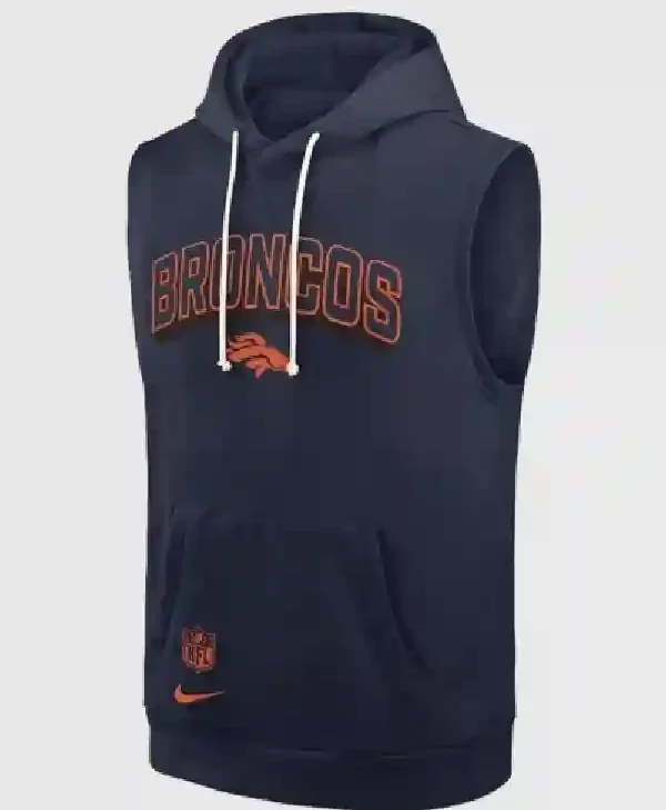 Denver Broncos Sleeveless Pullover Hoodie