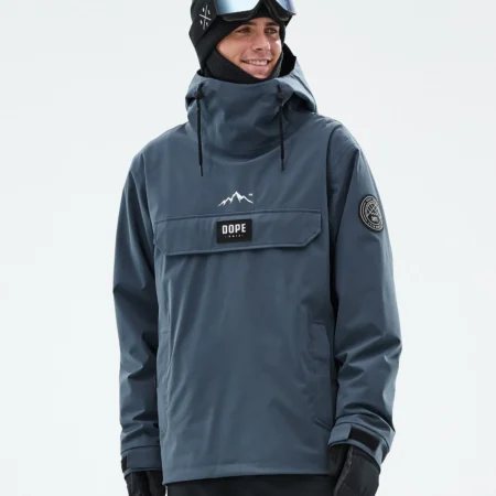 Dope Snow Jacket black Metal Blue