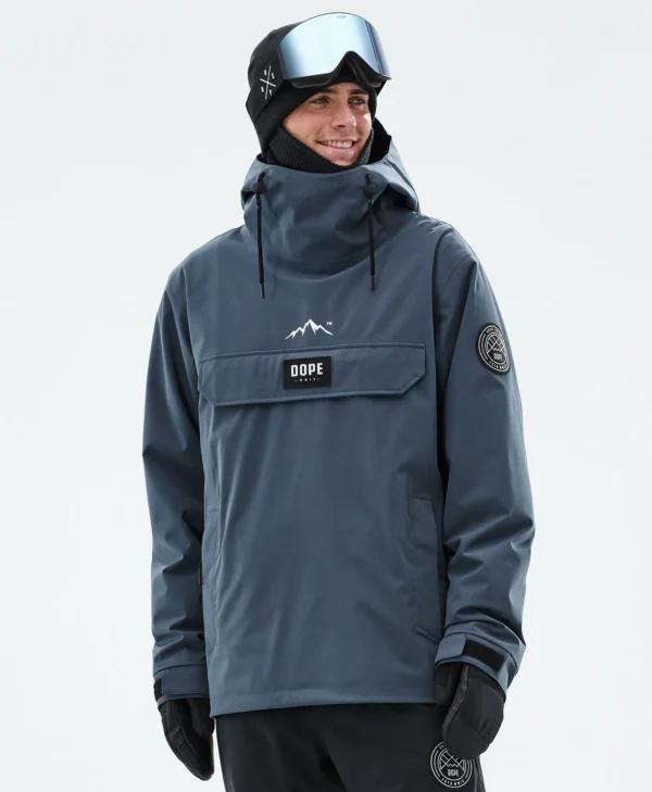 Dope Snow Jacket black Metal Blue