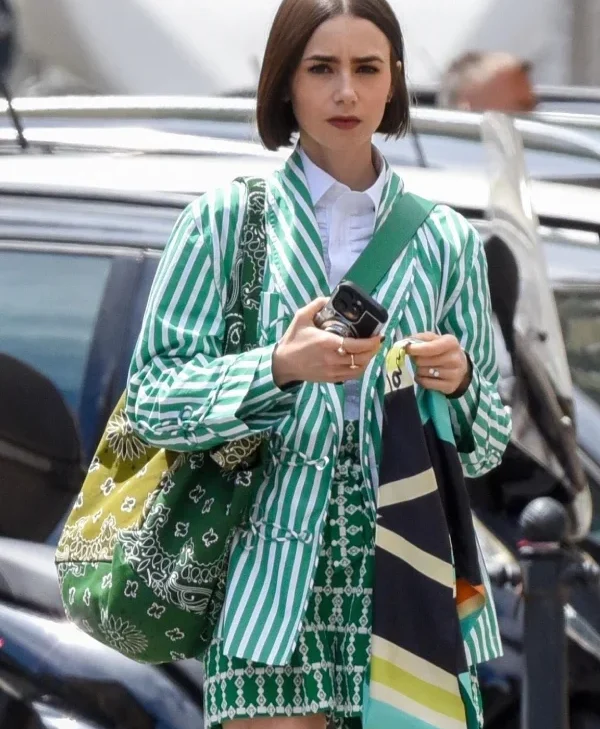 Emily-in-Paris-S05-Emily-Copper-Green-Striped-Jacket