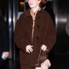 Emma-Stone-Brown-Toggle-Coat