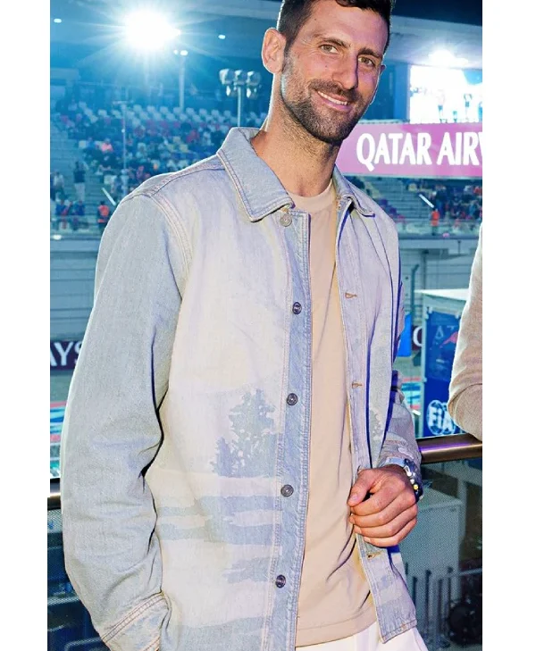F1 Qatar Grand Prix 2025 Novak Djokovic Denim Jacket For Salw