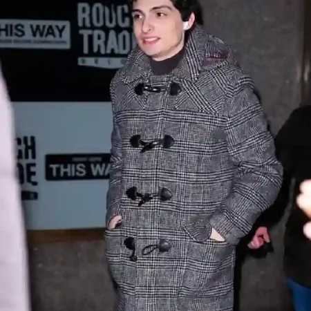 Finn-Wolfhard-New-York-City-Horn-Toggles-Integrated-Hood-Grey