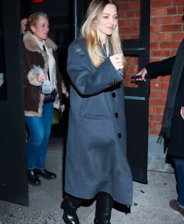 Get Amanda Seyfried New York City 2025 Long Coat