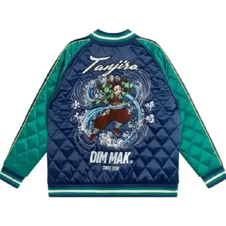 Get Demon Slayer Tanjiro Kamado Quilted Jacket