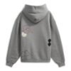 Get Gray Oversized Royal Graphics Hoodie