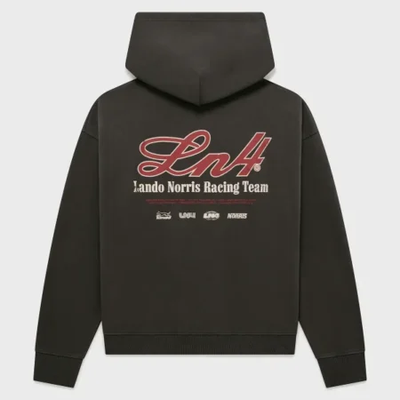 Get Lando Norris Charcoal Zip Hoodie